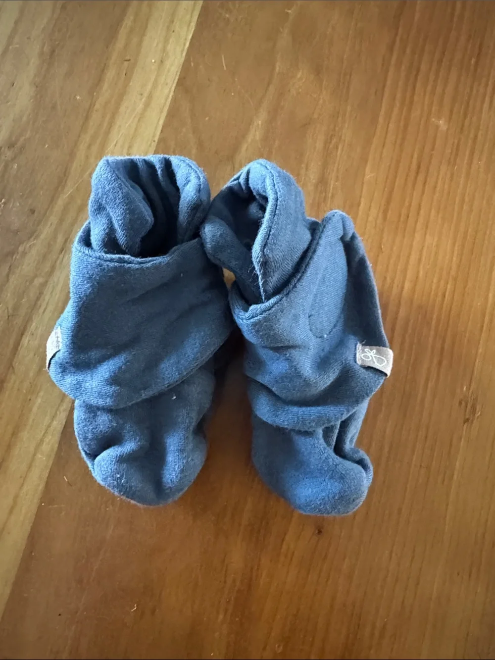 Kids Soft Slip-On Booties in Blue